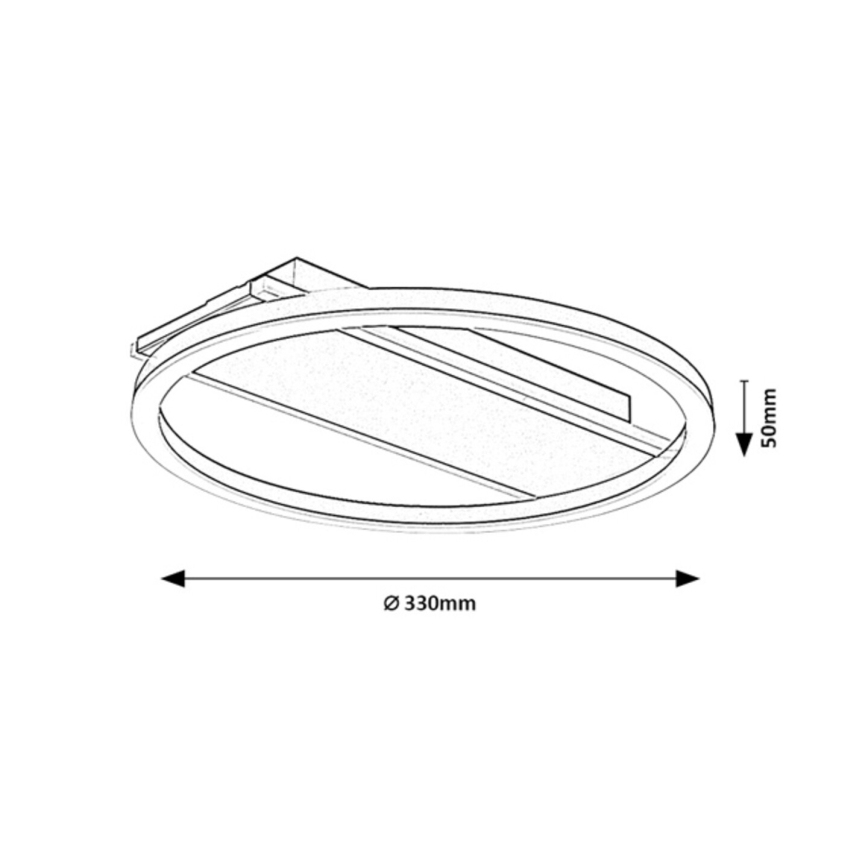 Rabalux - Candeeiro de tecto LED 24W/230V, Ø 33 cm