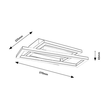 Rabalux - Luminária de teto LED/24W/230V 37x22,5 cm