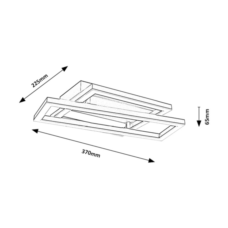 Rabalux - Luminária de teto LED/24W/230V 37x22,5 cm