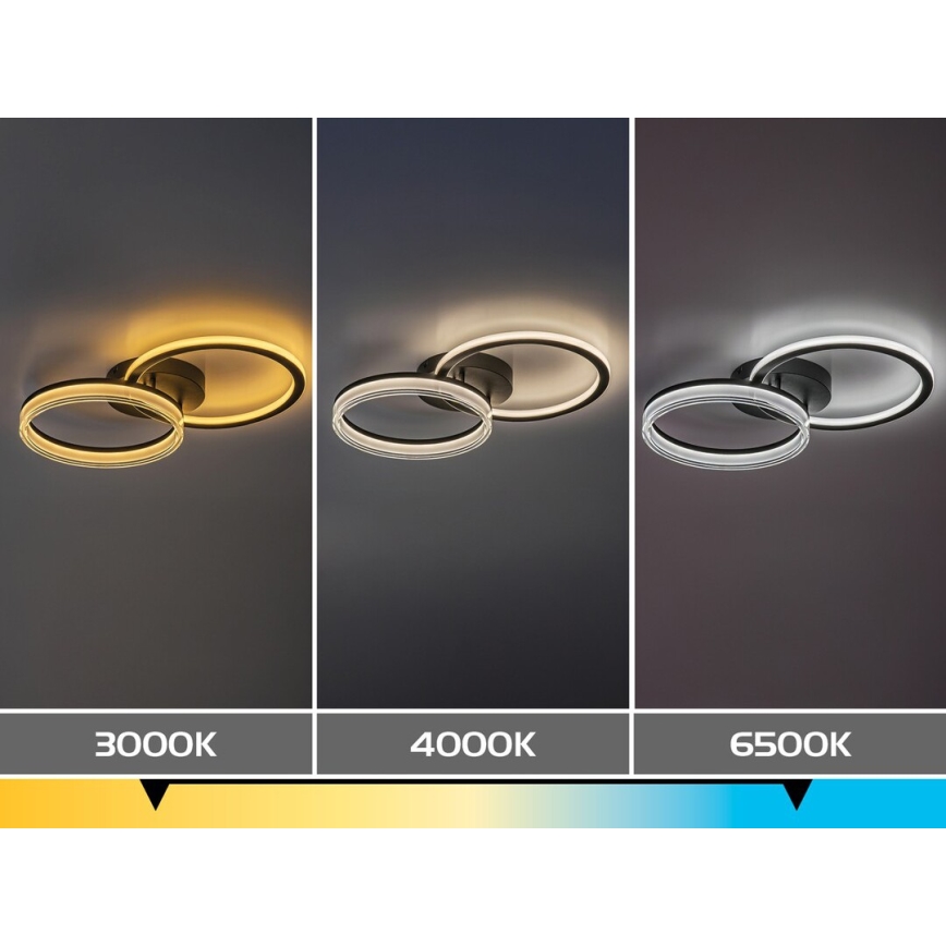 Rabalux - Candeeiro de teto LED dimerizável LED/38W/230V 3000-6500K 60x35 cm + comando remoto