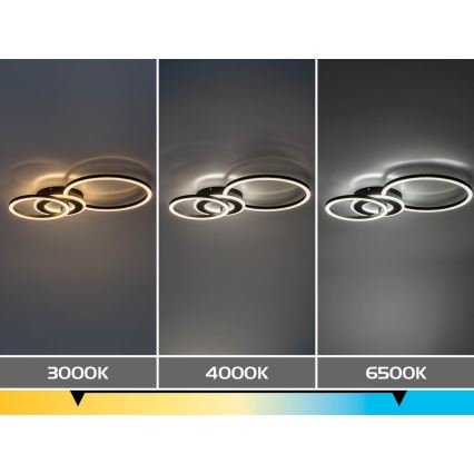 Rabalux - Candeeiro de tecto LED dimerizável/24W/230V 3000-6500K 46x33 cm + comando remoto