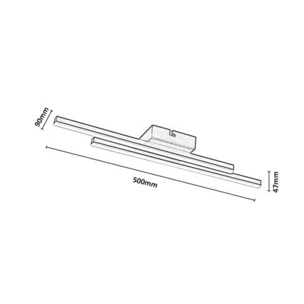 Rabalux - Luminária de teto LED/12W/230V 3000K dourada