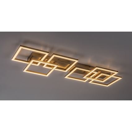 Rabalux - Luminária de teto LED dimerizável LED/40W/230V 3000-6500K 33x100 cm dourada + controlo remoto