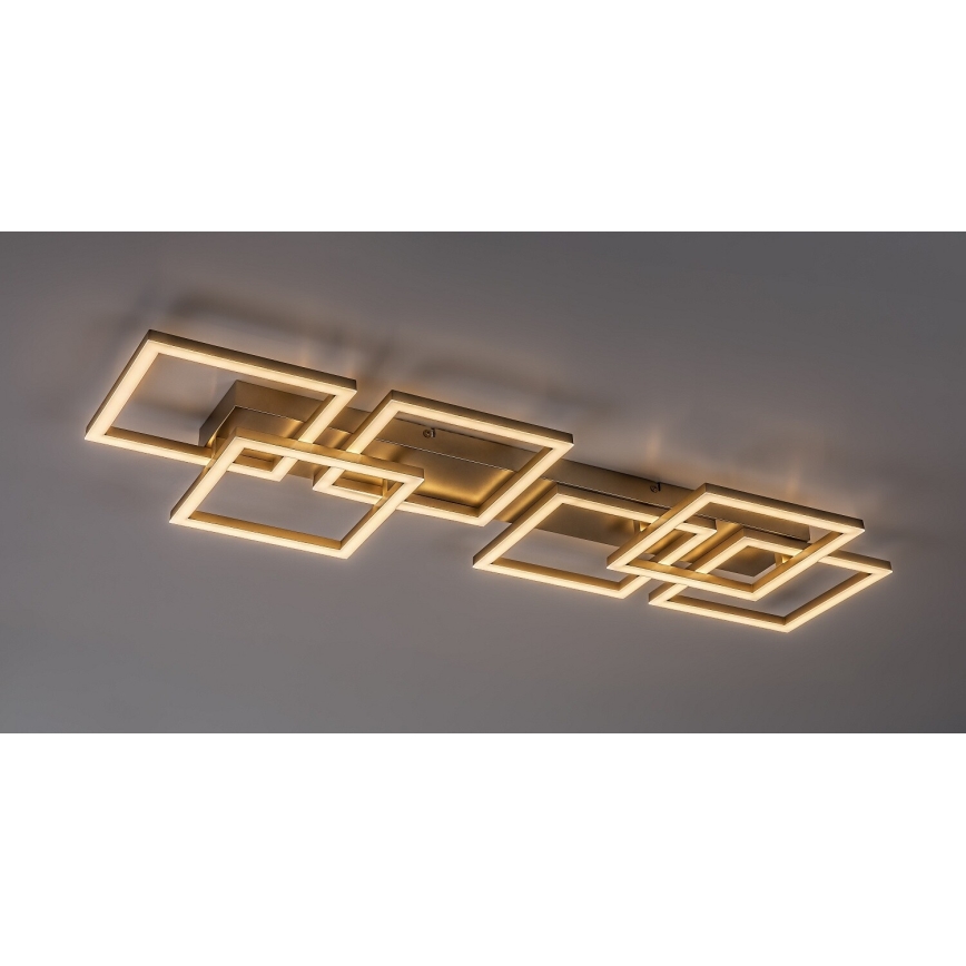 Rabalux - Luminária de teto LED dimerizável LED/40W/230V 3000-6500K 33x100 cm dourada + controlo remoto