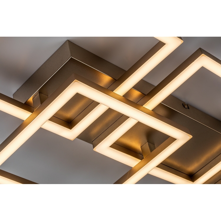 Rabalux - Luminária de teto LED dimerizável LED/40W/230V 3000-6500K 33x100 cm dourada + controlo remoto