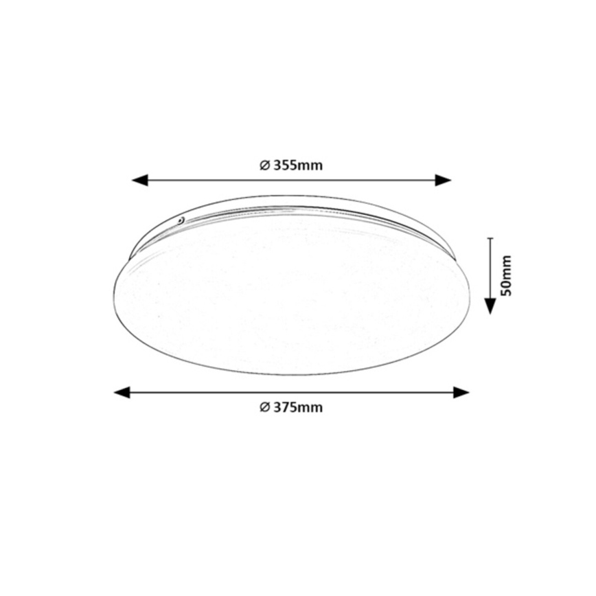 Rabalux - Candeeiro de tecto LED/24W/230V 4000K Ø 37,5 cm