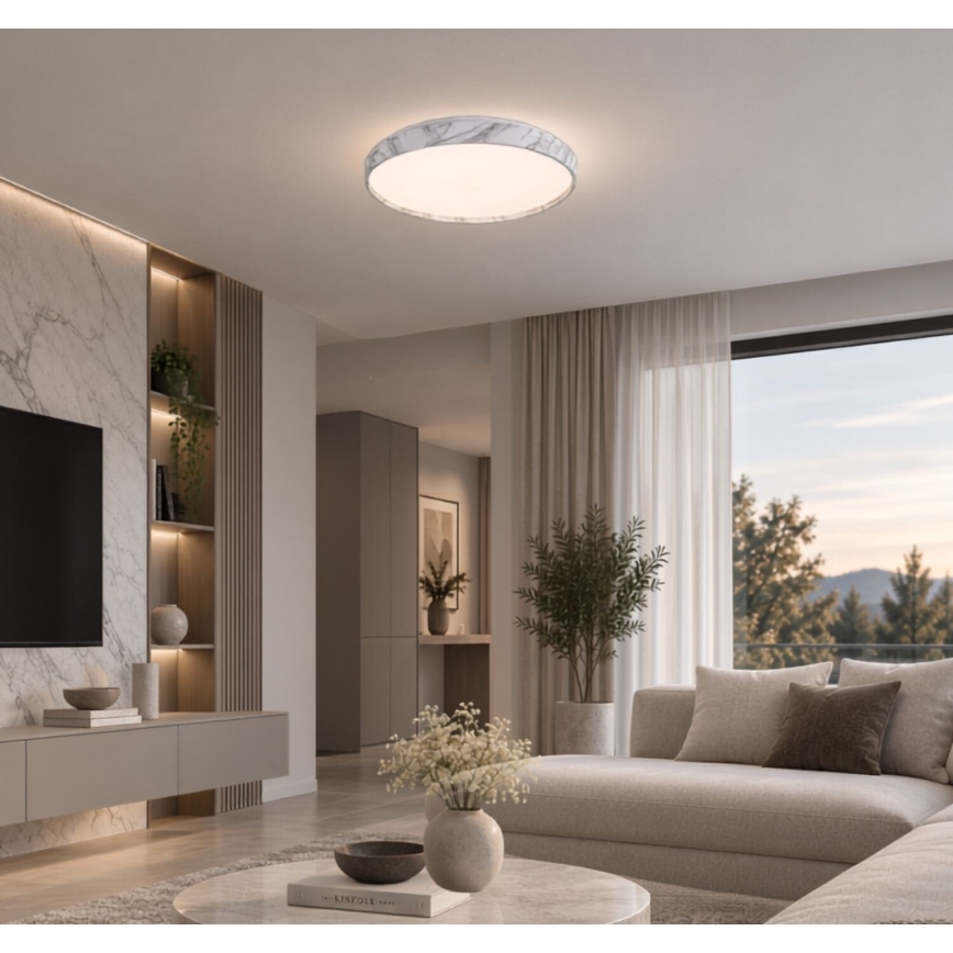 Rabalux - Luminária de teto LED regulável LED/24W/230V 3000-6500K Ø 38 cm branca + controlo remoto