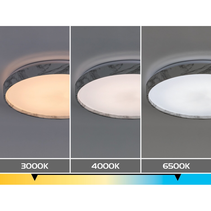 Rabalux - Luminária de teto LED regulável LED/24W/230V 3000-6500K Ø 38 cm branca + controlo remoto