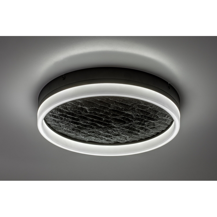 Rabalux - Luminária de teto LED dimerizável LED/24W/230V 3000-6500K Ø 40 cm preta + comando remoto