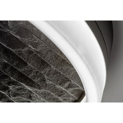 Rabalux - Luminária de teto LED dimerizável LED/24W/230V 3000-6500K Ø 40 cm preta + comando remoto