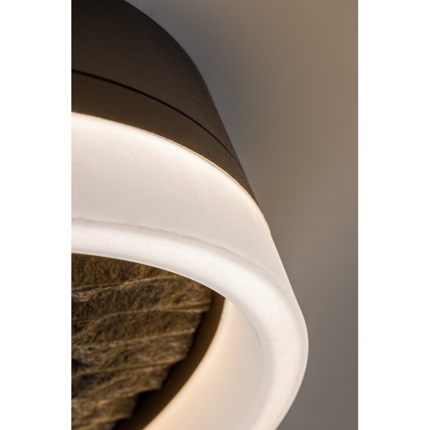 Rabalux - Luminária de teto LED dimerizável LED/24W/230V 3000-6500K Ø 40 cm preta + comando remoto