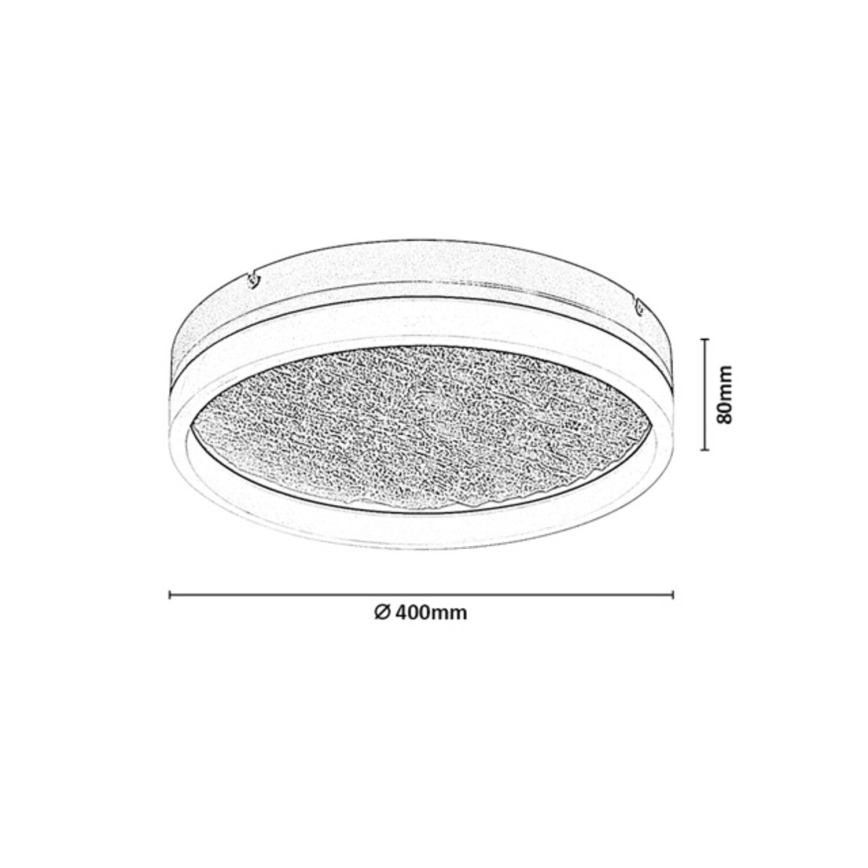 Rabalux - Luminária de teto LED regulável LED/24W/230V 3000-6500K Ø 40 cm bege + controlo remoto
