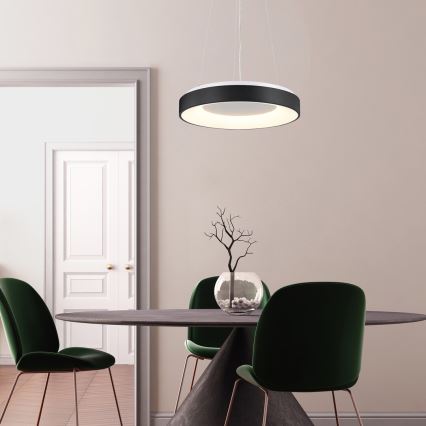 Rabalux - Lustre LED regulável em cabo LED/38W/230V 3000-6500K preto + comando à distância