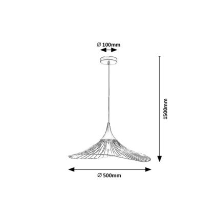 Rabalux - Candelabro suspenso 1xE27/60W/230V