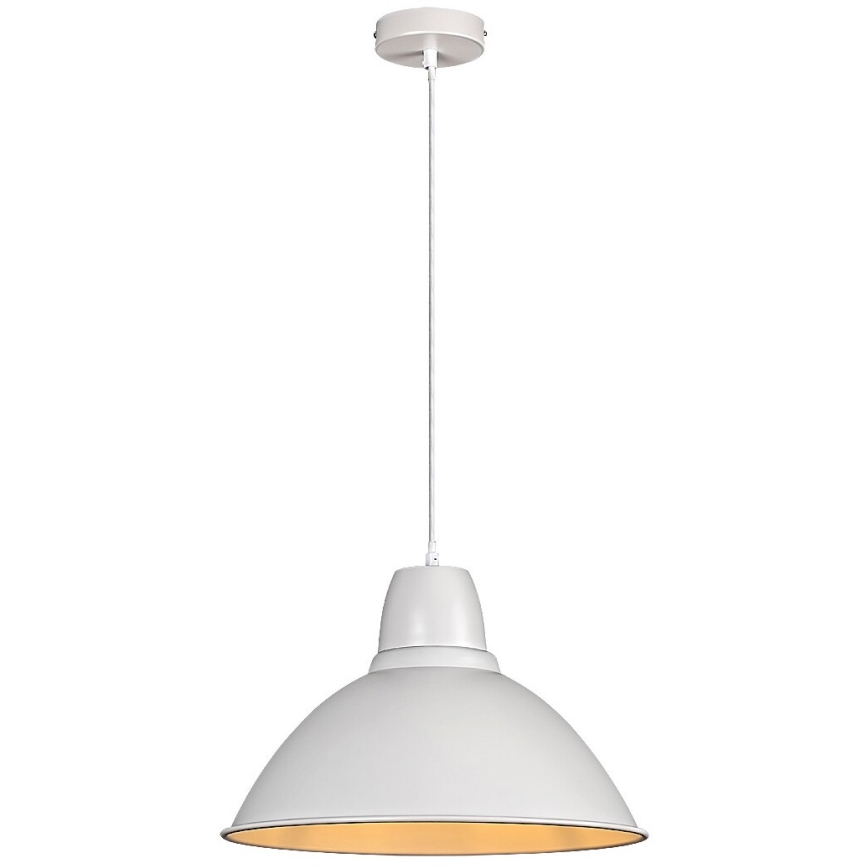 Rabalux - Candeeiro pendente com cabo 1xE27/60W/230V Ø 36 cm branco