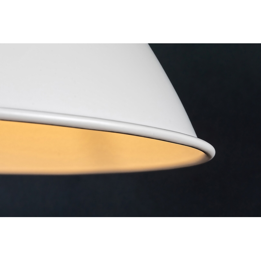Rabalux - Candeeiro pendente com cabo 1xE27/60W/230V Ø 36 cm branco