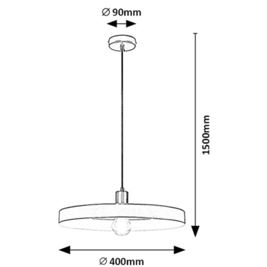 Rabalux - Candeeiro de teto suspenso com cabo 1xE27/40W/230V
