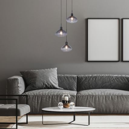 Rabalux - Lustre suspenso com cabo 3xE27/40W/230V