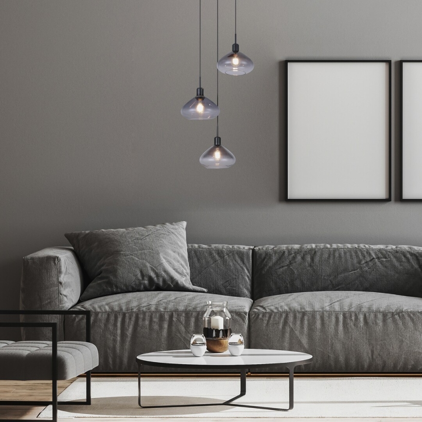 Rabalux - Lustre suspenso com cabo 3xE27/40W/230V