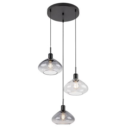 Rabalux - Lustre suspenso com cabo 3xE27/40W/230V