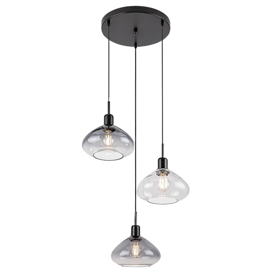 Rabalux - Lustre suspenso com cabo 3xE27/40W/230V
