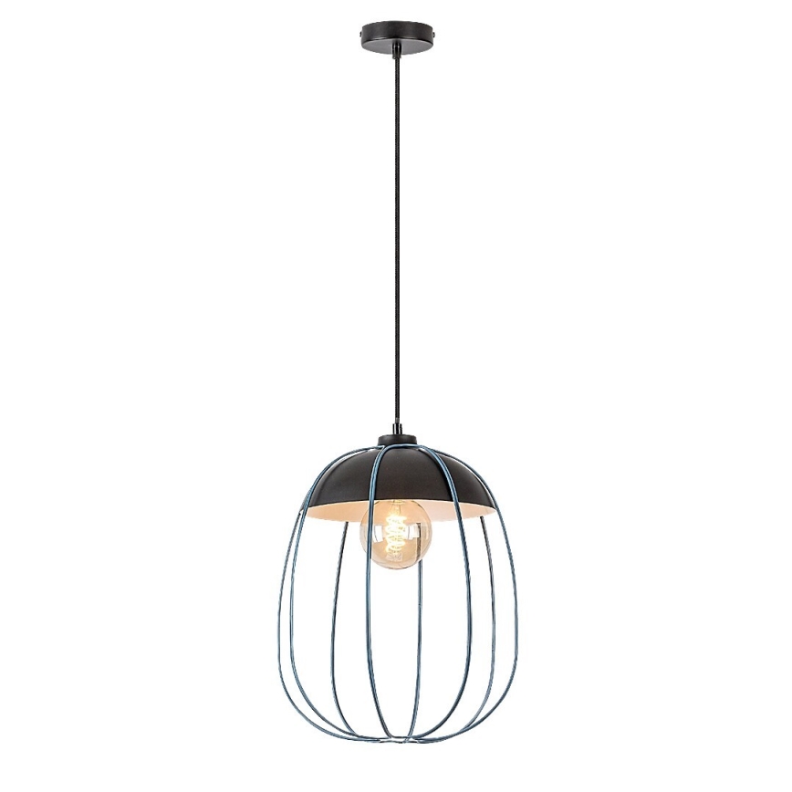 Rabalux - Candelabro suspenso 1xE27/60W/230V preto/azul