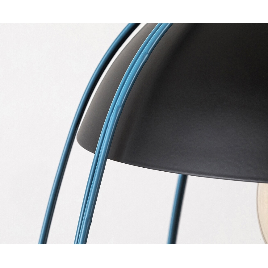 Rabalux - Candelabro suspenso 1xE27/60W/230V preto/azul