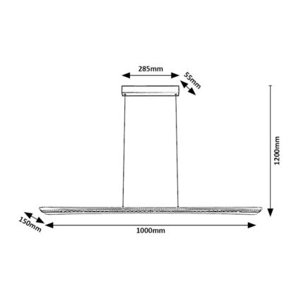 Rabalux - Lustre LED suspenso por cabo LED/40W/230V 3000K