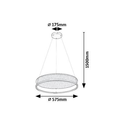 Rabalux - Lustre LED suspenso com cabo LED/40W/230V 3000/4000K