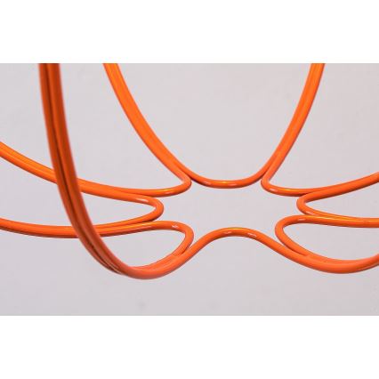 Rabalux - Candelabro suspenso 1xE27/60W/230V preto/laranja