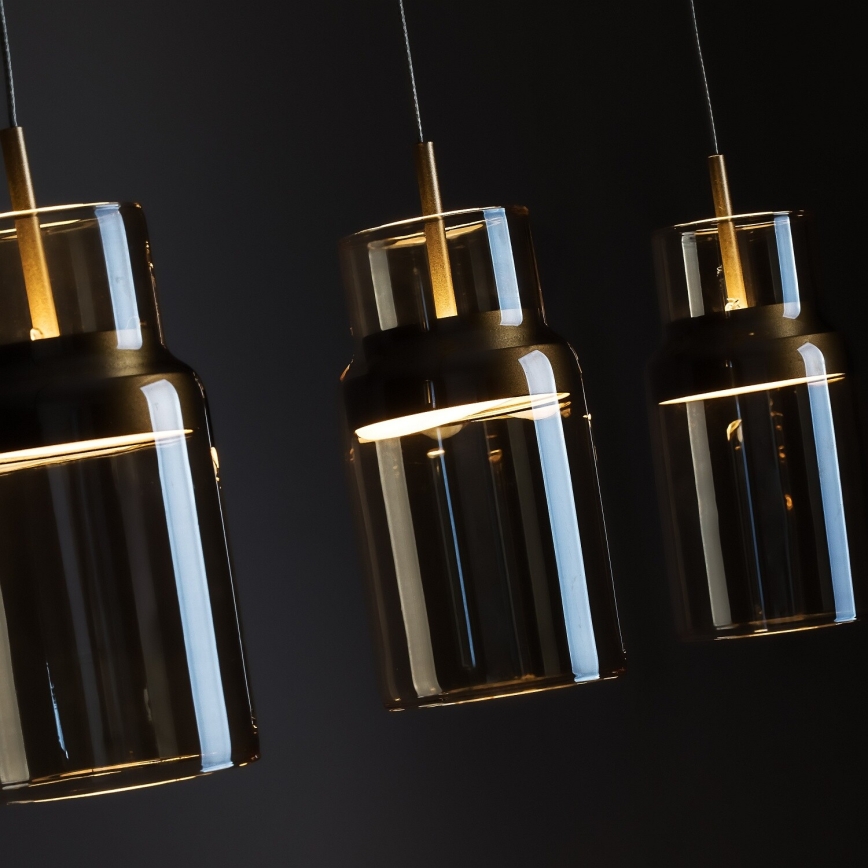Rabalux - Lustre LED suspenso por cabo LED/27W/230V 3000K dourado