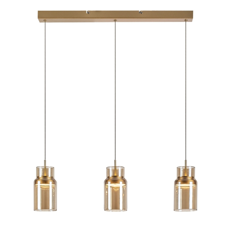 Rabalux - Lustre LED suspenso por cabo LED/27W/230V 3000K dourado