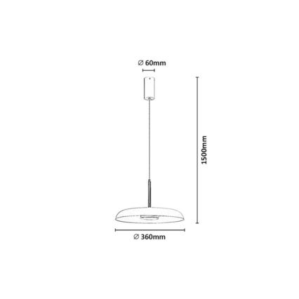 Rabalux - Lustre LED em cabo LED/18W/230V 3000K branco