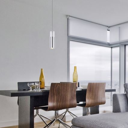 Rabalux - Candeeiro suspenso 1xGU10/50W/230V transparente/cromado brilhante