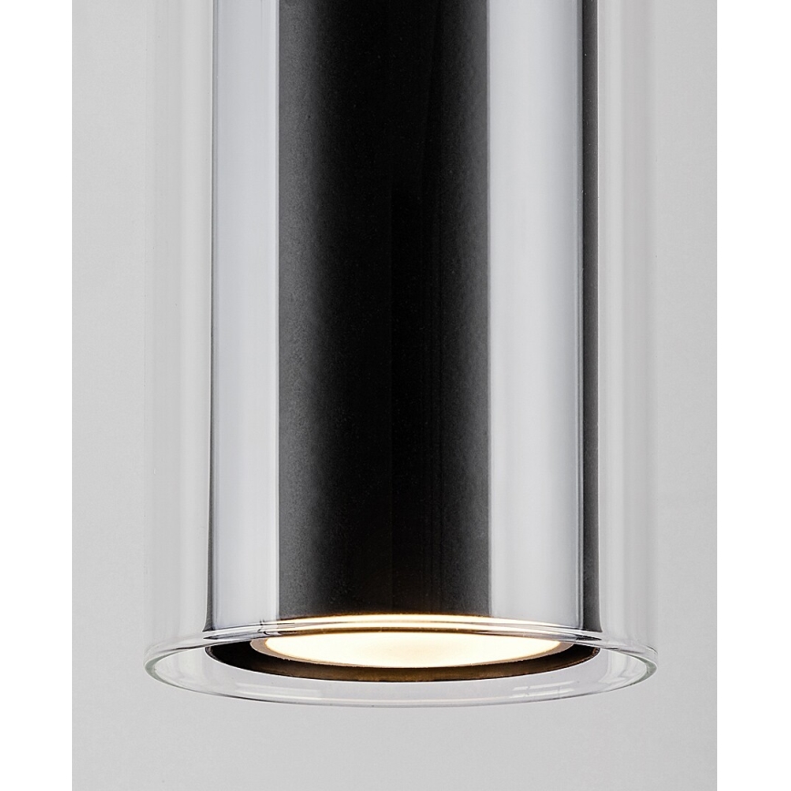 Rabalux - Candelabro suspenso 1xGU10/50W/230V transparente/preto