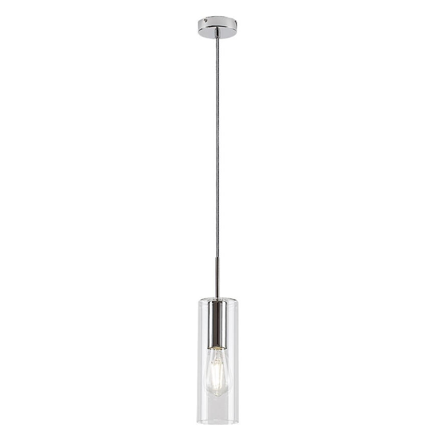 Rabalux - Candeeiro suspenso 1xE27/40W/230V transparente/cromado brilhante