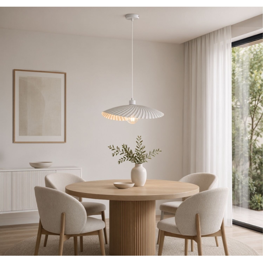 Rabalux - Lustre pendente com cabo 1xE27/40W/230V branco