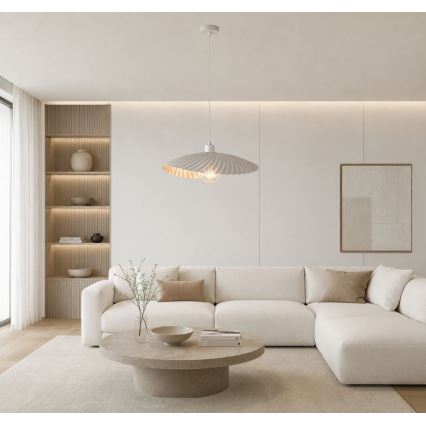 Rabalux - Lustre pendente com cabo 1xE27/40W/230V branco