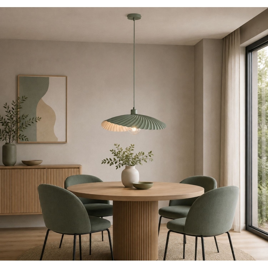 Rabalux - Lustre suspenso por cabo 1xE27/40W/230V verde