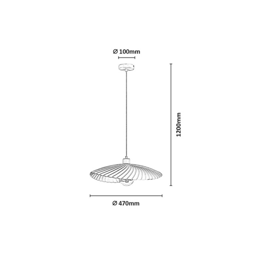 Rabalux - Lustre suspenso por cabo 1xE27/40W/230V verde