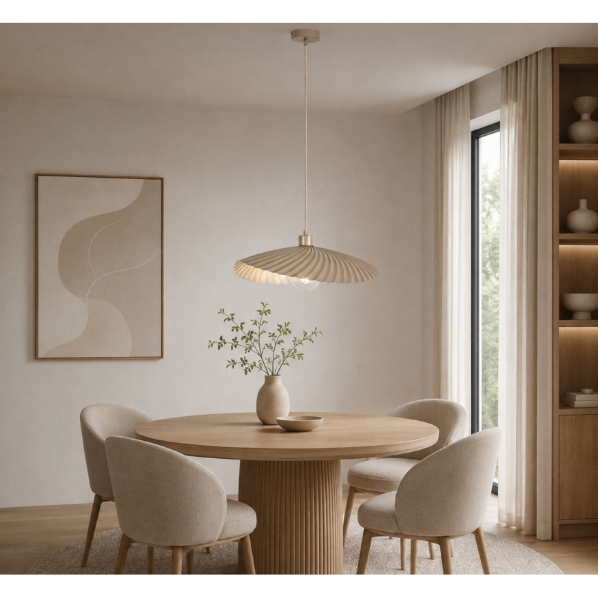 Rabalux - Lustre suspenso por cabo 1xE27/40W/230V bege