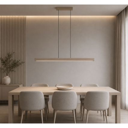 Rabalux - Lustre LED suspenso por cabo LED/19W/230V 4000K bege