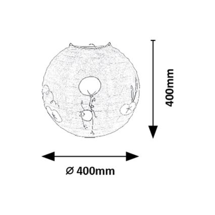 Rabalux - Abajur de criança para candeeiro max. 40W diâmetro 40 cm