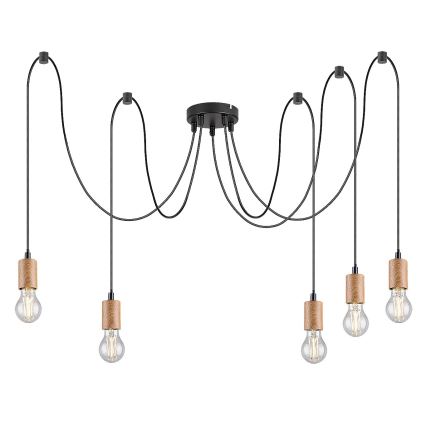 Rabalux - Lustre suspenso em cabo 5xE27/60W/230V aranha faia
