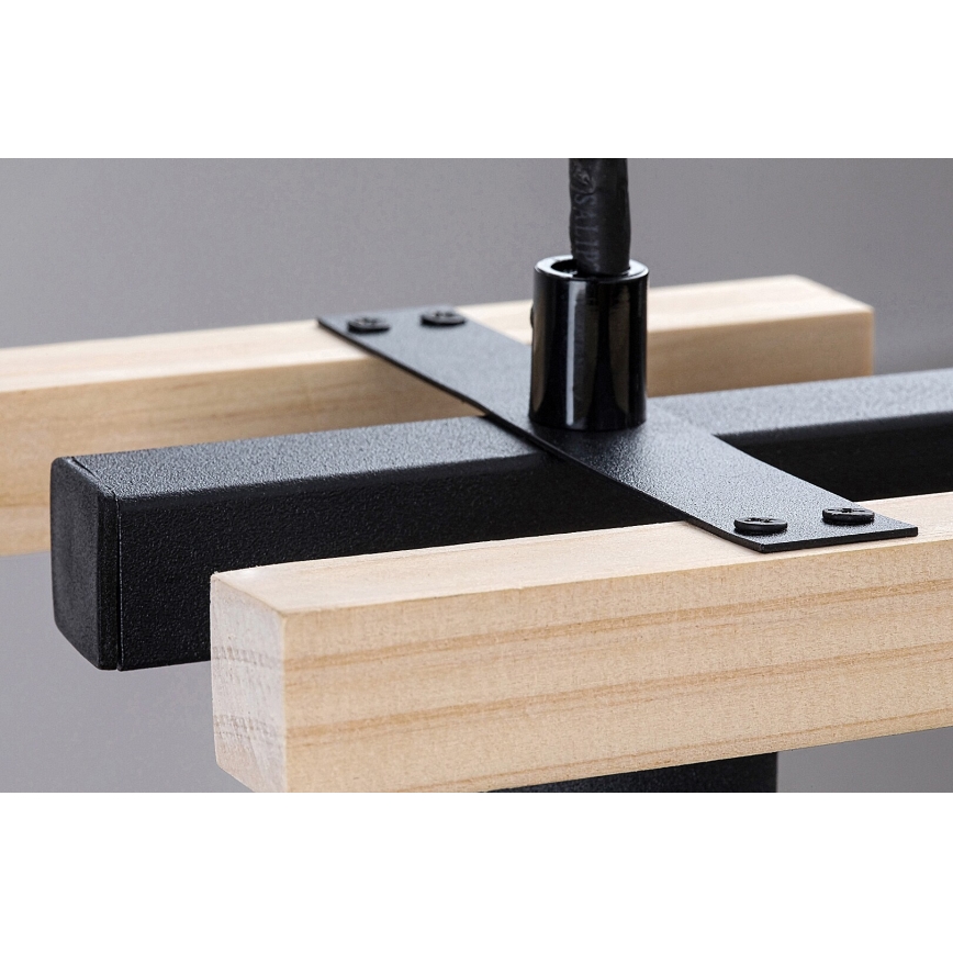 Rabalux - Candeeiro de teto em haste 1xE27/25W/230V pinho
