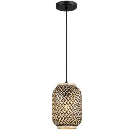 Rabalux - Lustre suspenso em cabo 1xE27/40W/230V rattan