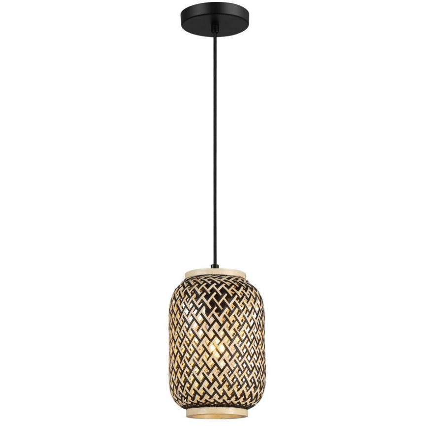 Rabalux - Lustre suspenso em cabo 1xE27/40W/230V rattan