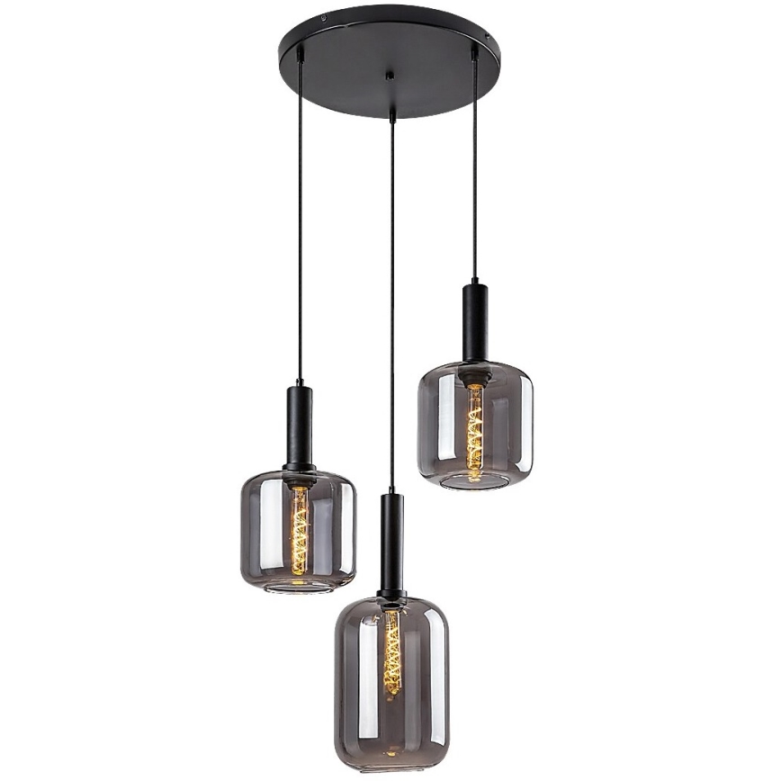 Rabalux - Lustre suspenso com cabo 3xE27/40W/230V