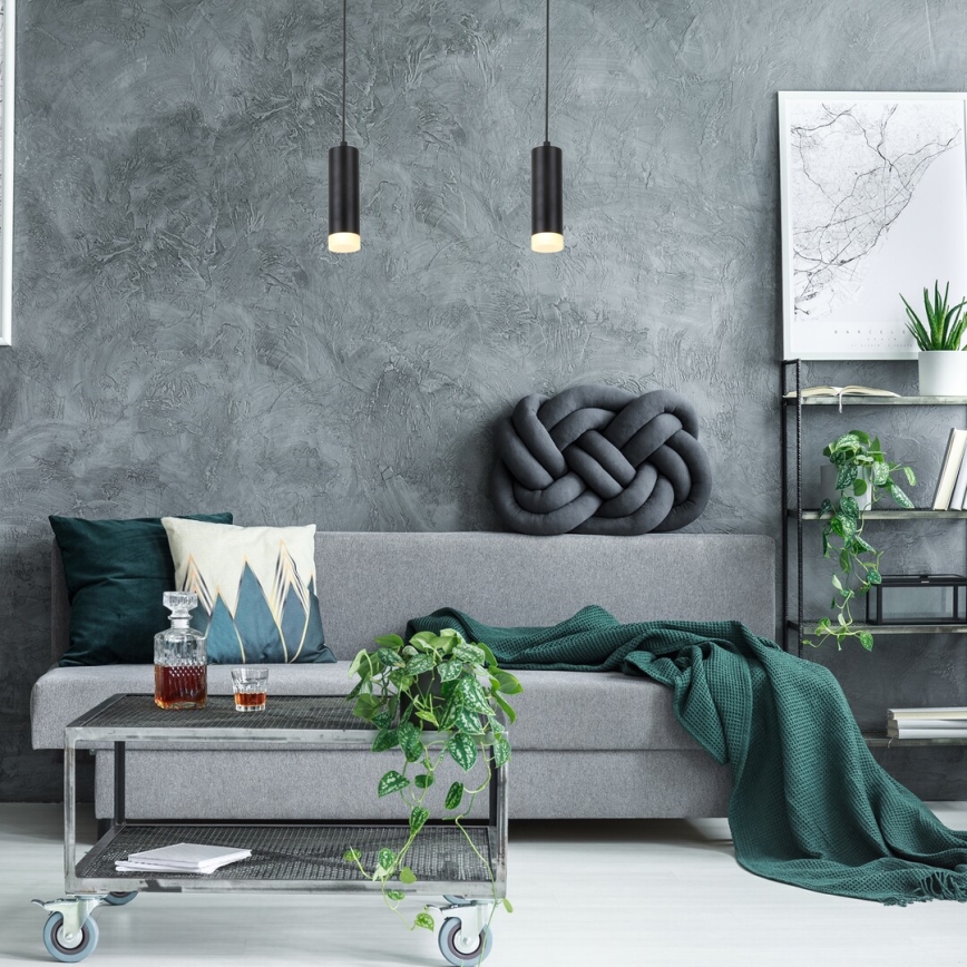 Rabalux - Lustre suspenso em cabo 1xGU10/5W/230V carvalho