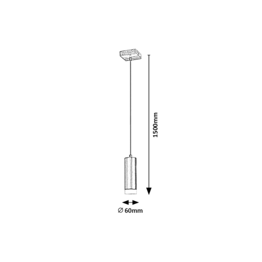 Rabalux - Lustre suspenso em cabo 1xGU10/5W/230V carvalho